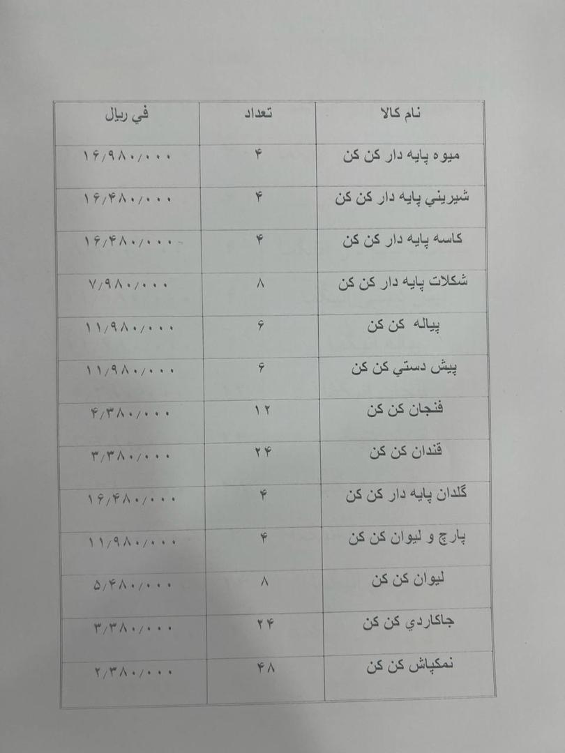 سرویس کریستال چین