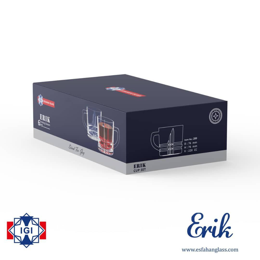 فنجان دسته دار اریک 🔥محصول شیشه بلور اصفهان 🇮🇷