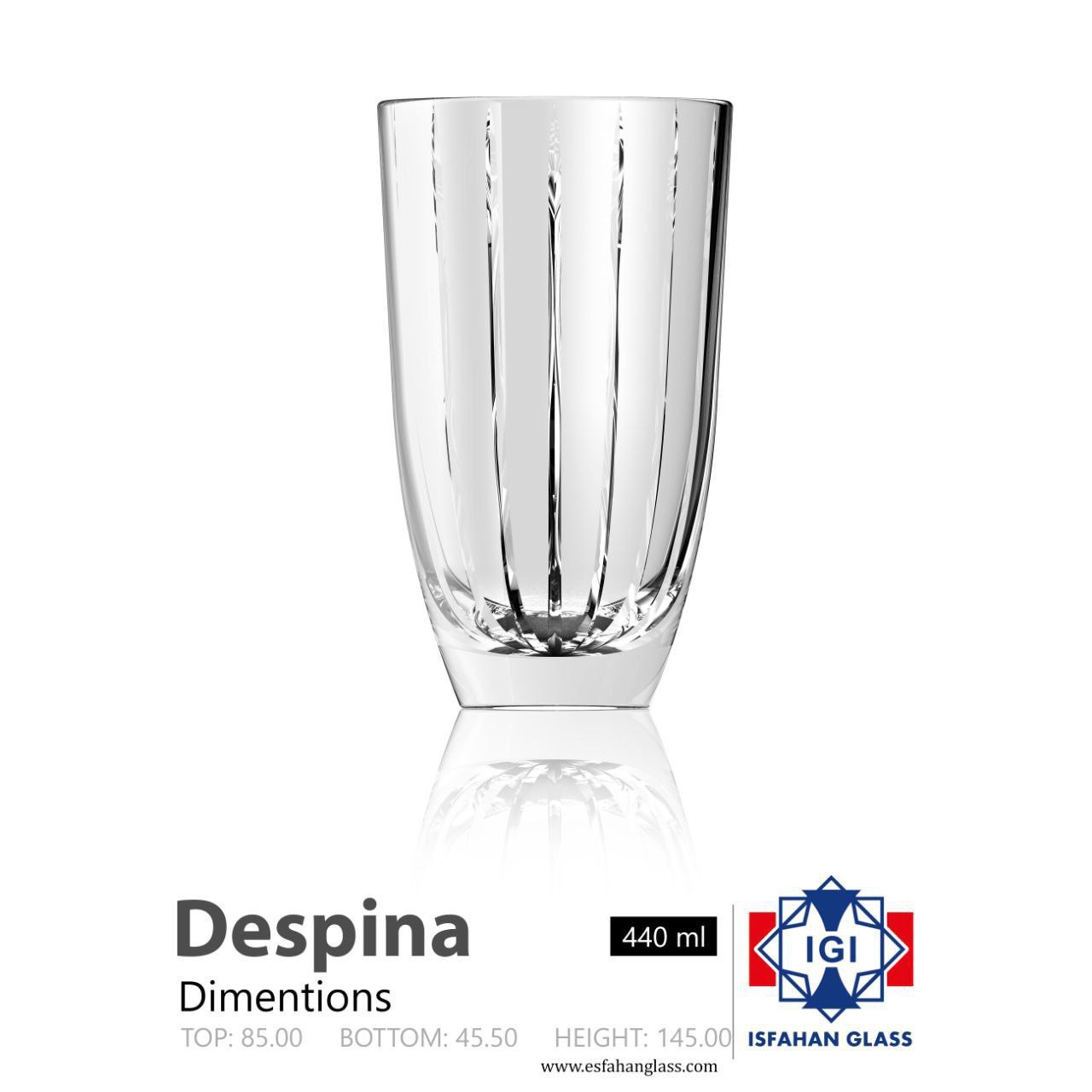 نیم لیوان دسپینا 🔥 محصول بلور اصفهان