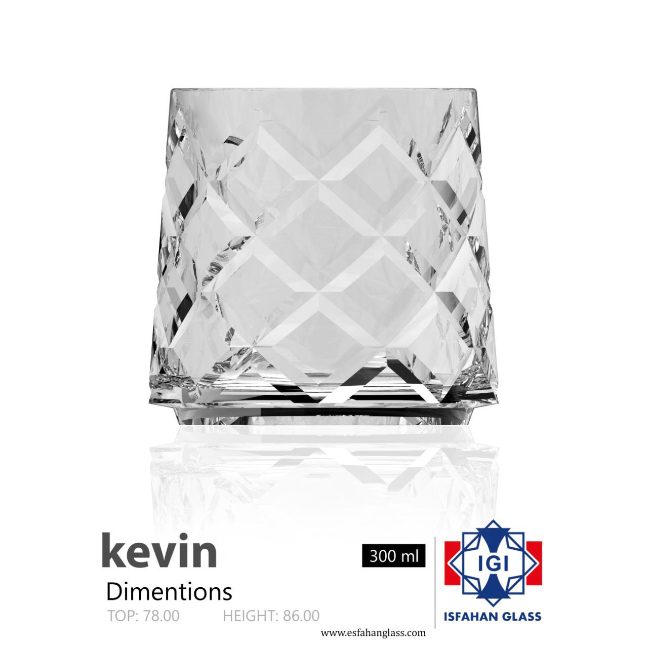 لیوان کوین 🔥محصول شیشه بلور اصفهان 🇮🇷