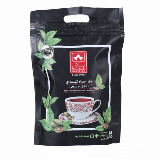 چای کیسه ای سیاه با هل