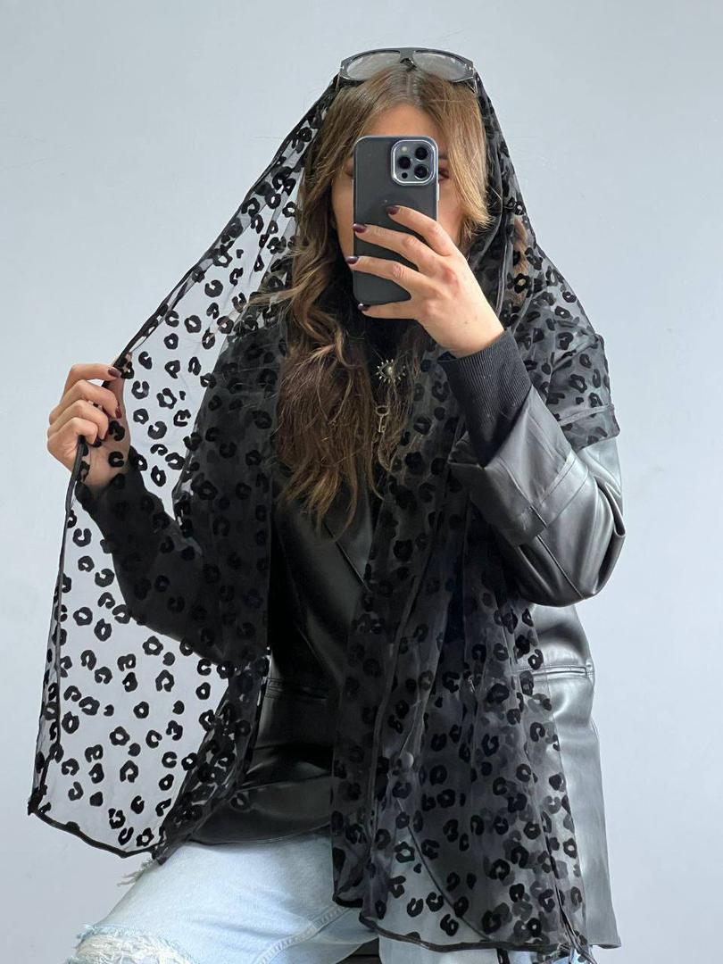 شال توری مشکی