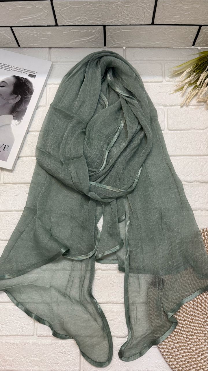 شال حریر شیشه ای