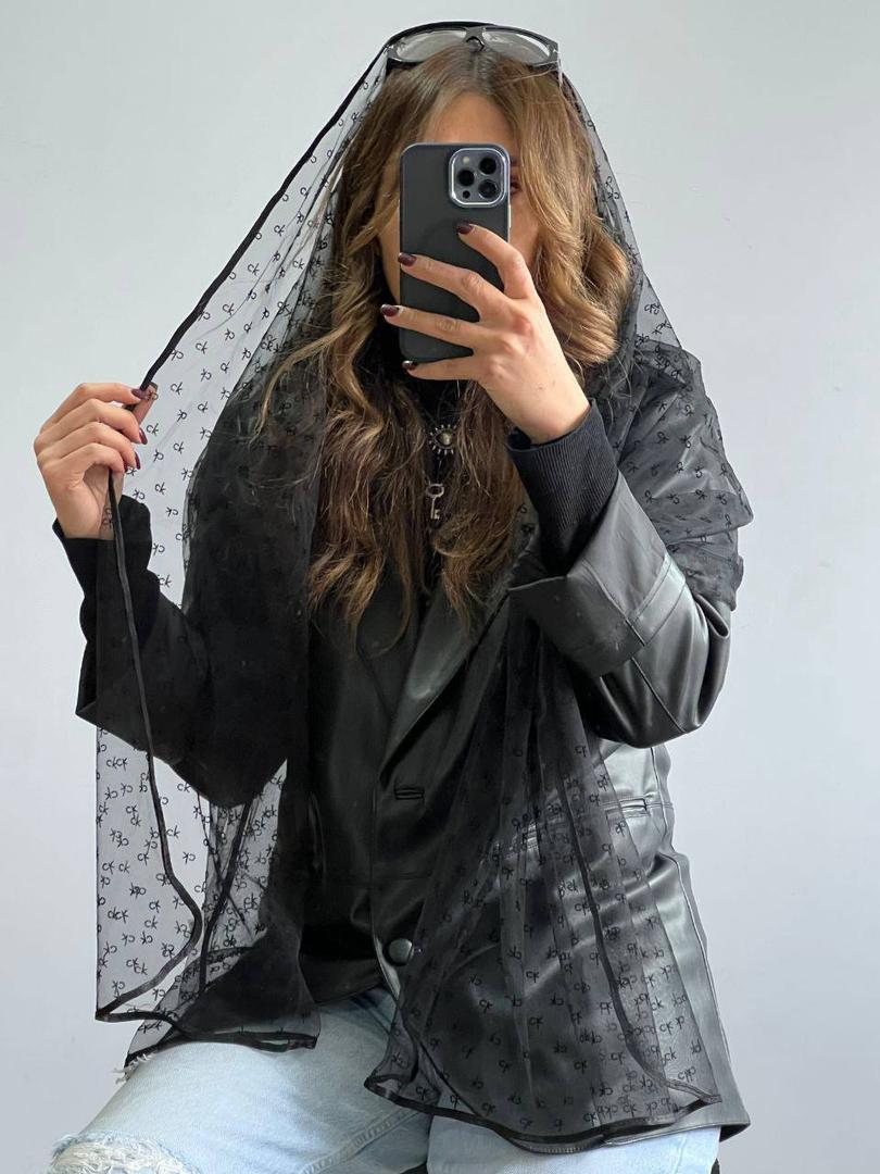 شال توری مشکی