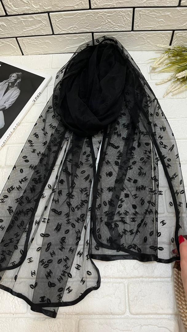شال توری مشکی