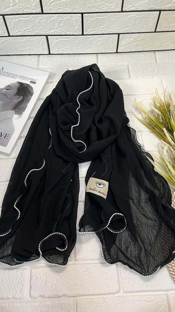 شال حریر مرواریدی