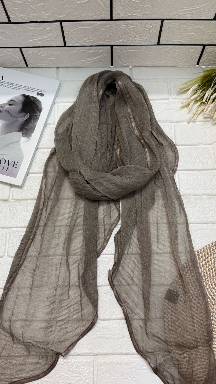 شال حریر شیشه ای