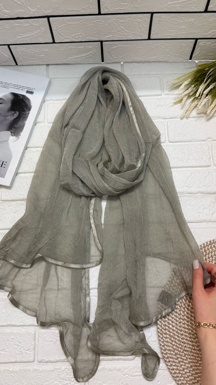 شال حریر شیشه ای