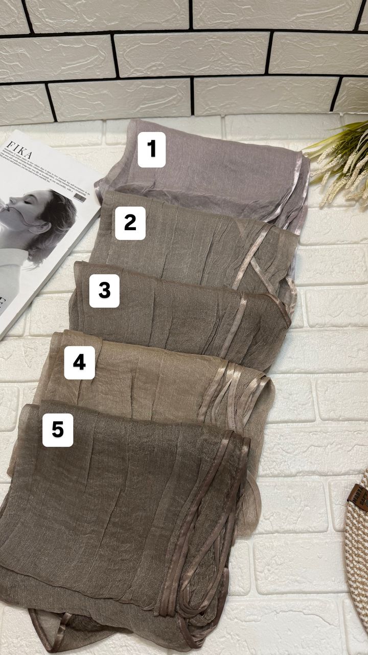 شال حریر شیشه ای