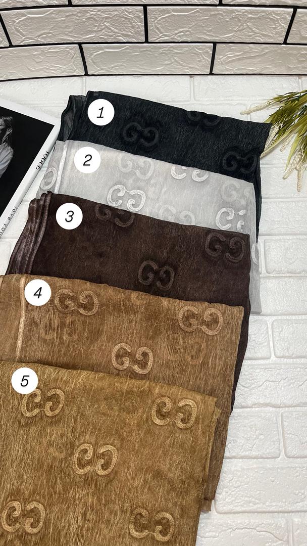 شال حریر کریشه گلدوزی شده