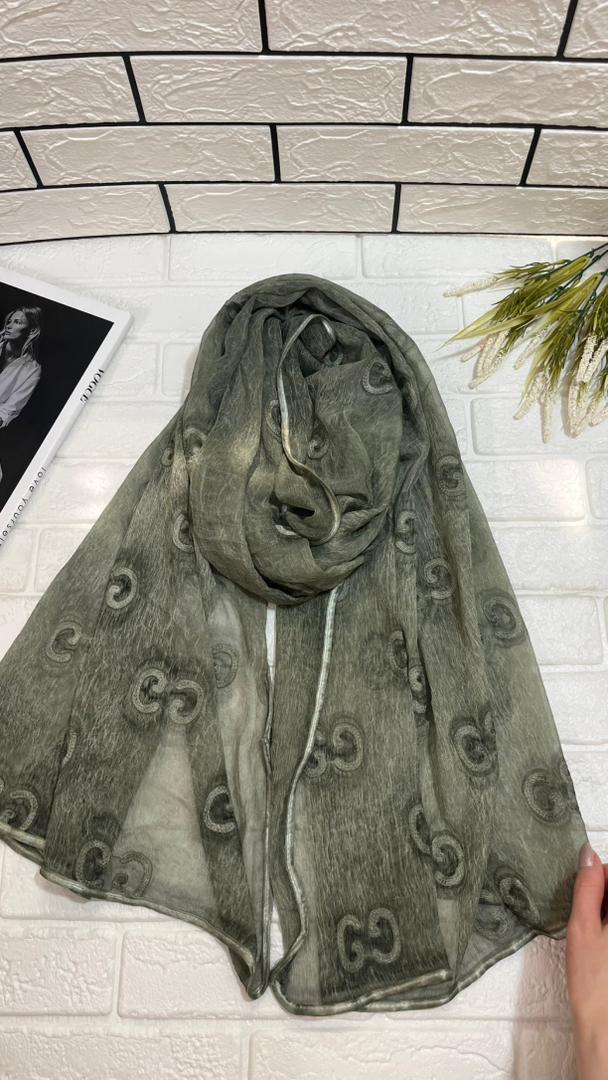 شال حریر کریشه گلدوزی شده