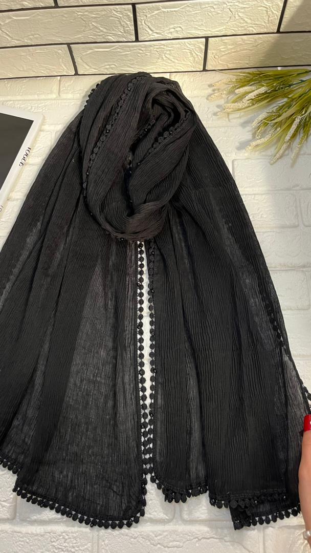 شال مشکی برشکا