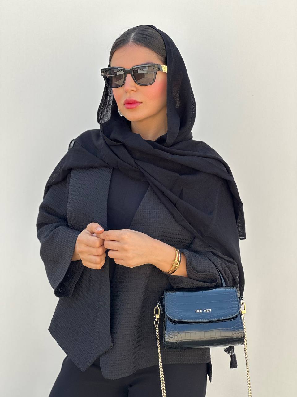 شال مشکی گلکسی