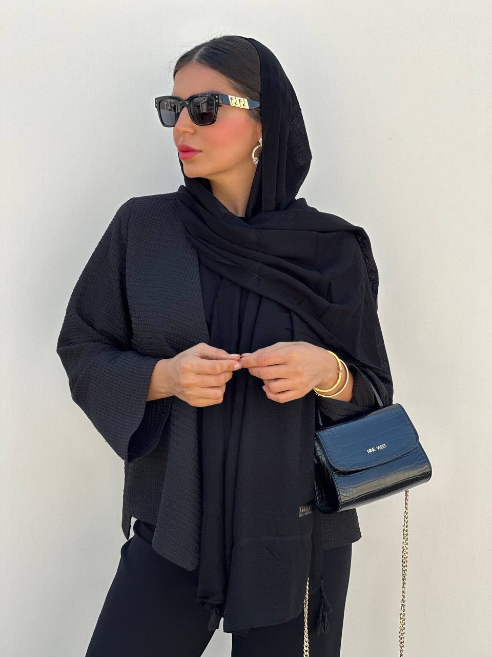 شال مشکی گلکسی