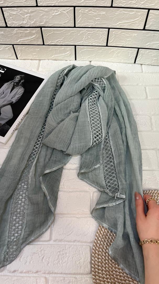 شال نخی دانتل دوزی شده