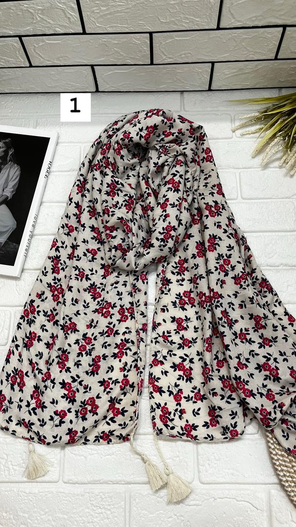 شال نخی گلدار