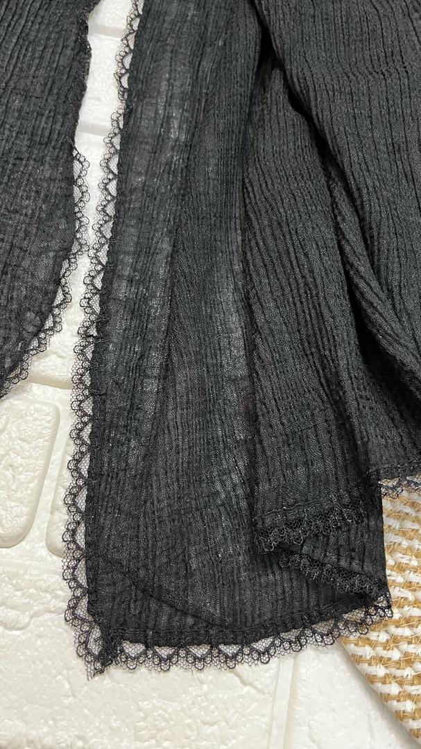 شال پلیسه مشکی