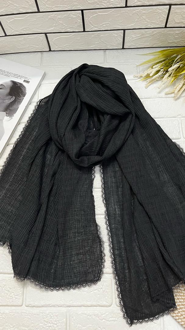 شال پلیسه مشکی