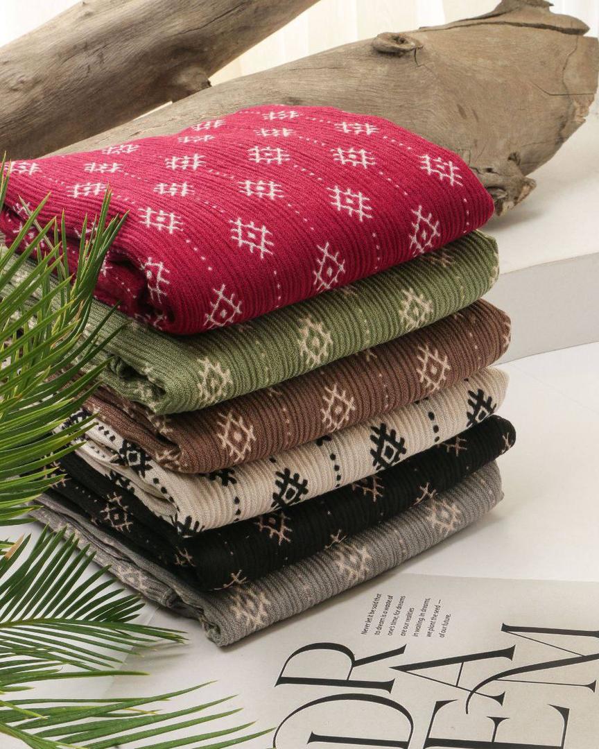 شال پلیسه نخ کریشه