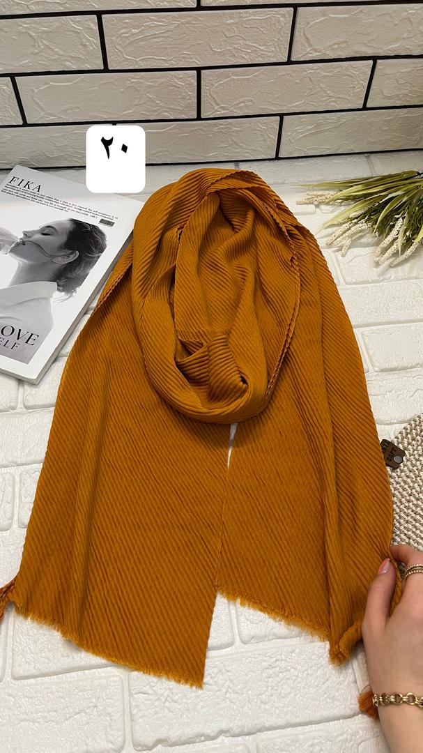 شال پلیسه گیاهی ساده