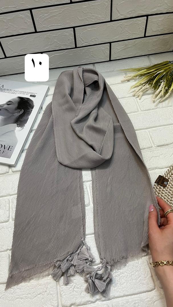 شال پلیسه گیاهی ساده