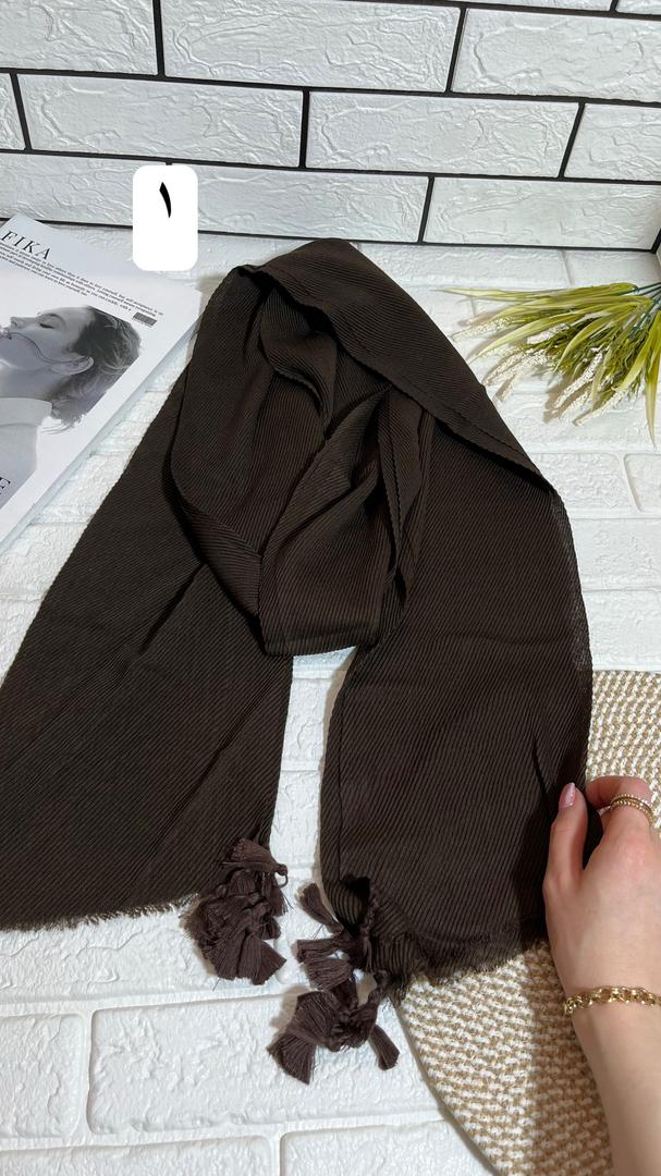 شال پلیسه گیاهی ساده