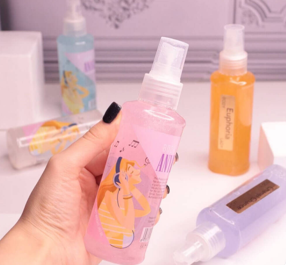 بادی اسپلش شاین دار طرح دختر