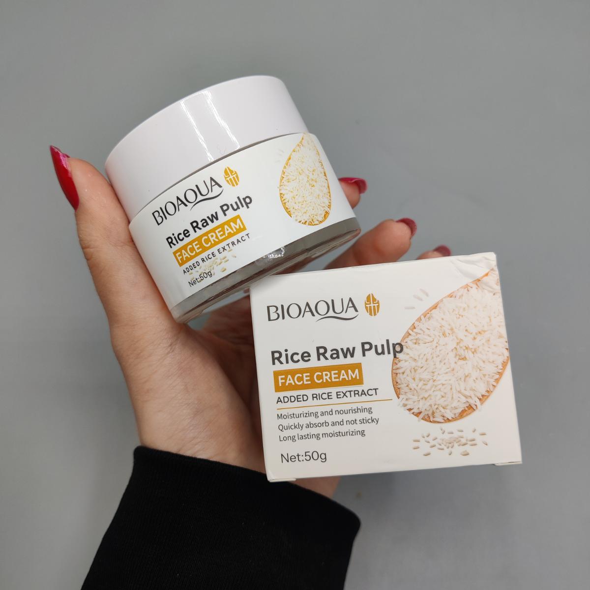 کرم آبرسان مخصوص صورت عصاره برنج