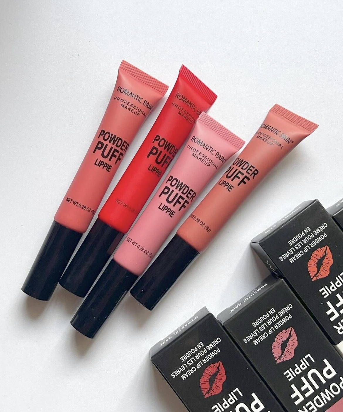 رژلب و رژگونه کوشنی (پددار)