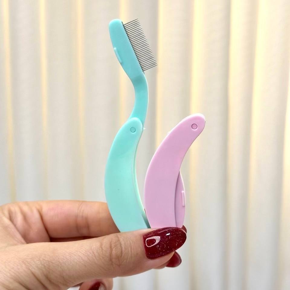 شانه لیفت مژه و ابرو فلزی تاشو