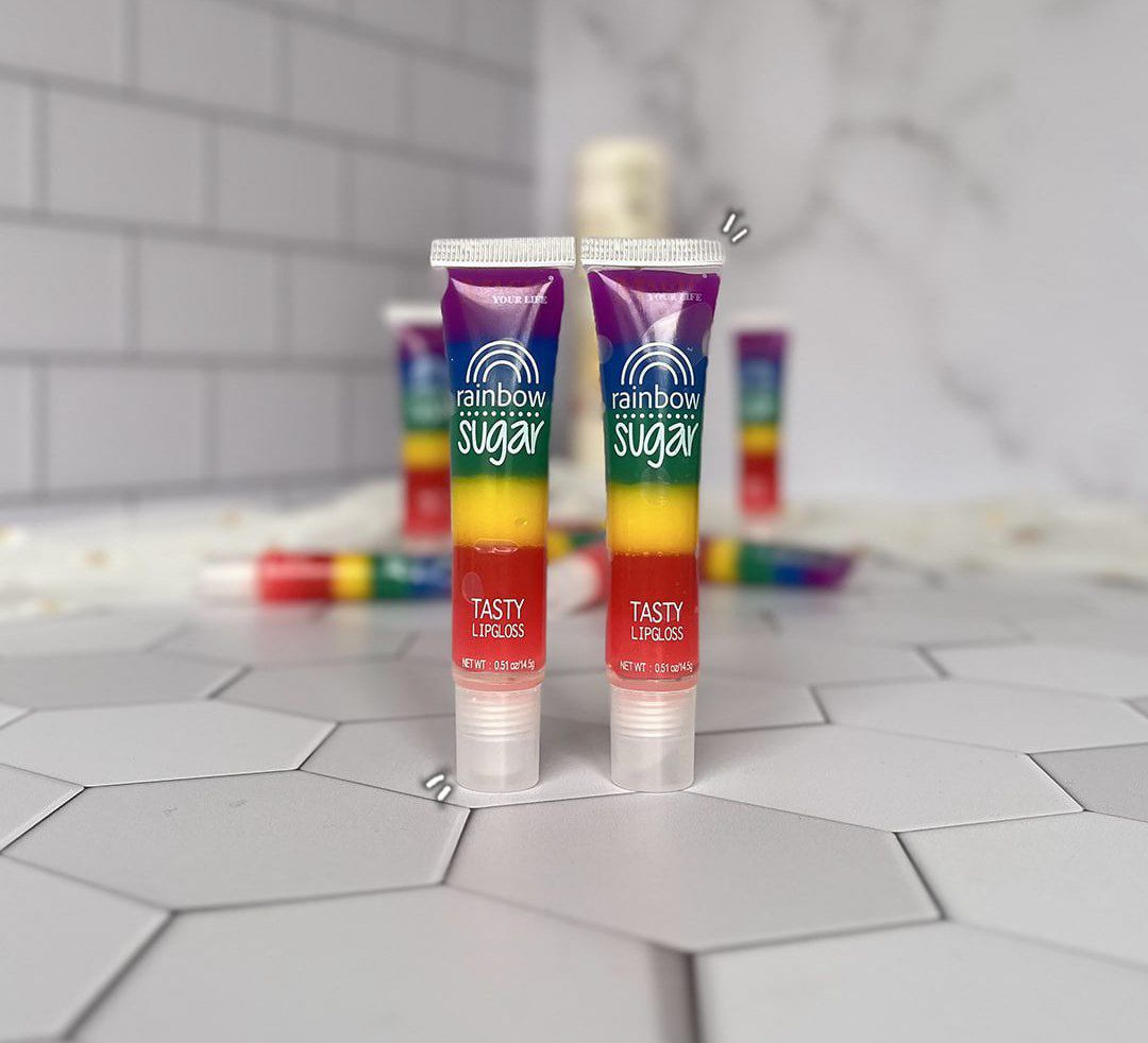 لیپ گلاس (برق لب) حرارتی رنگین کمانی