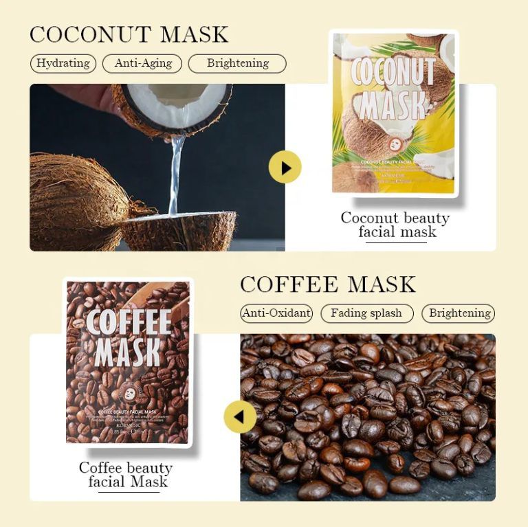 ماسک ورقه ای قهوه