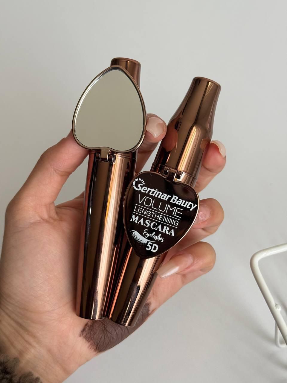 ریمل قهوه ای حجم دهنده آینه دار