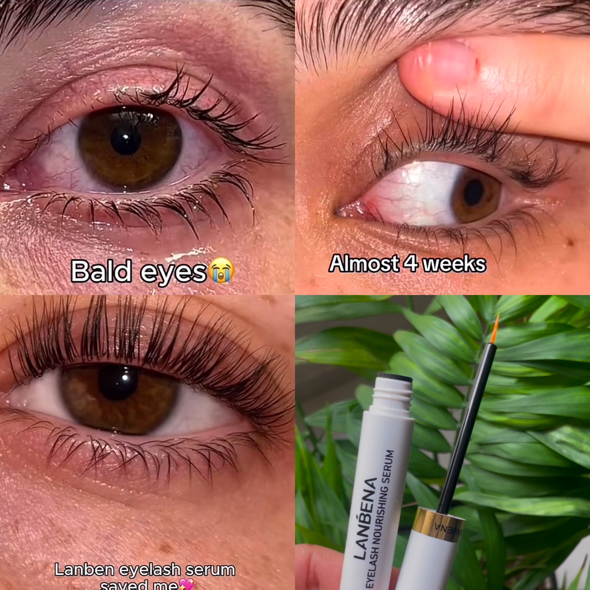 سرم تقویت و رشد مژه و ابرو لانبنا اورجینال