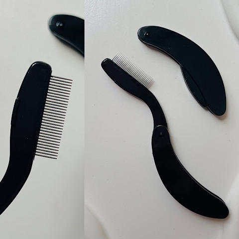 شانه لیفت مژه و ابرو فلزی تاشو