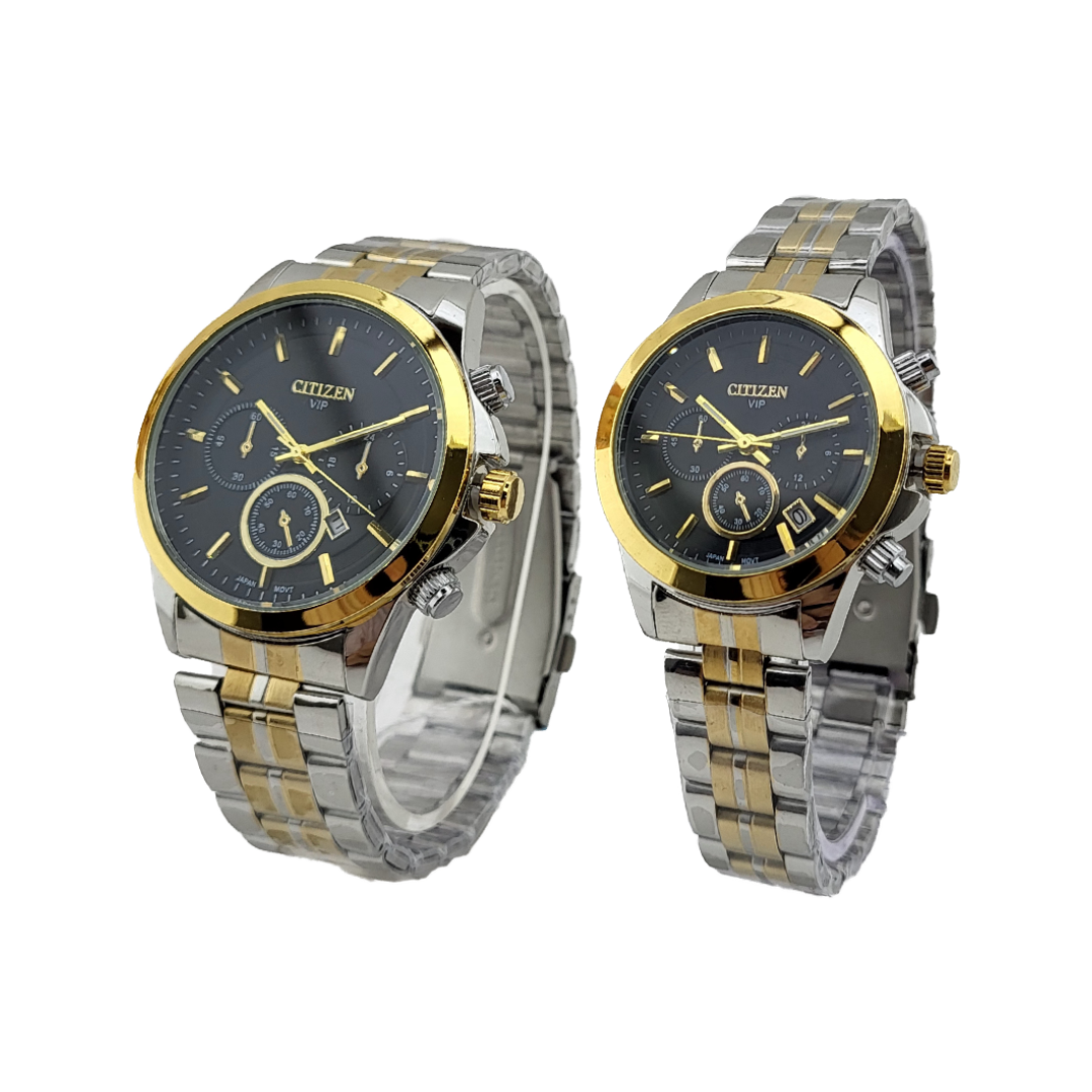 ساعت ست صفحه مشکی سیتیزن مدل 6750E-S