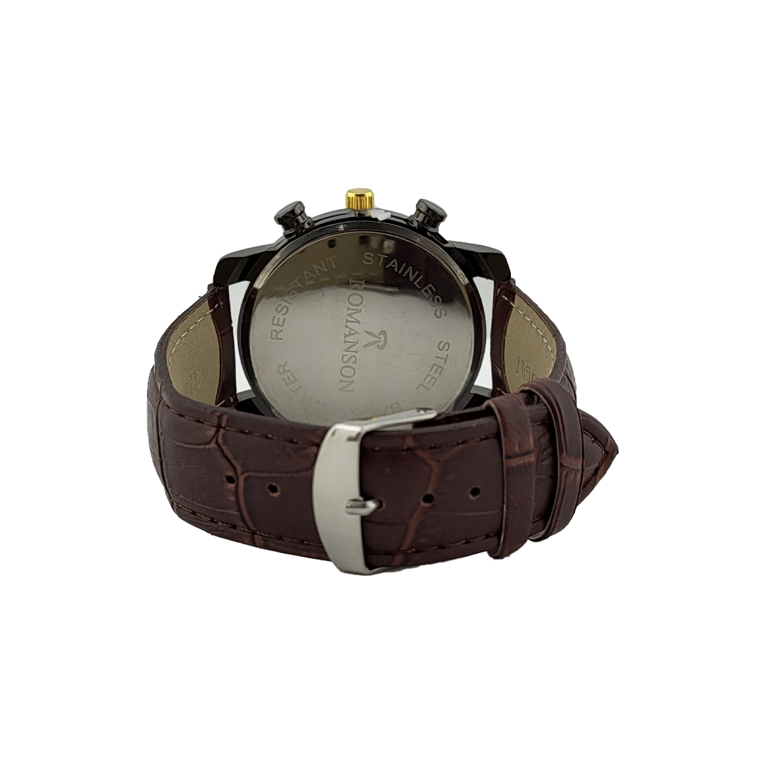 ساعت ست دسته چرمی رومانسون