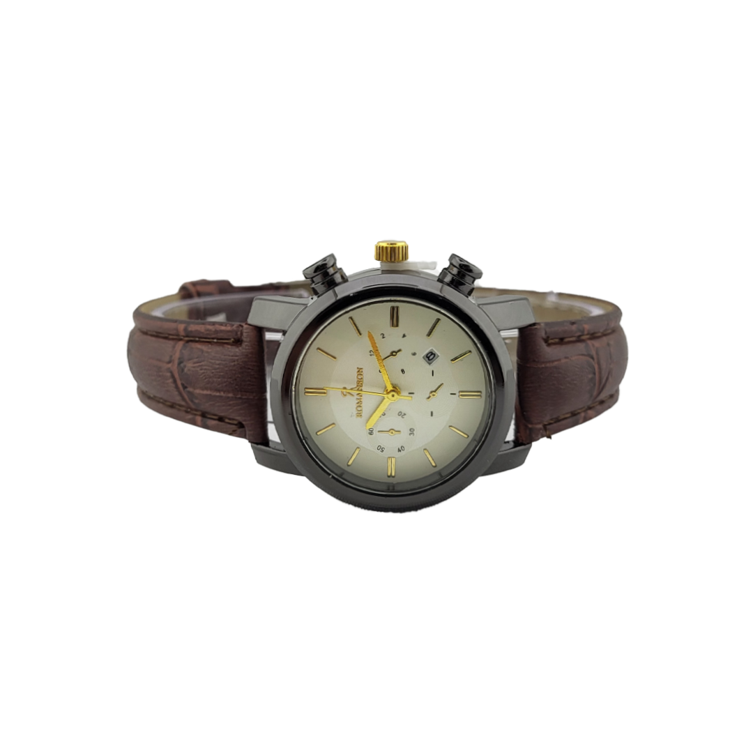 ساعت ست دسته چرمی رومانسون