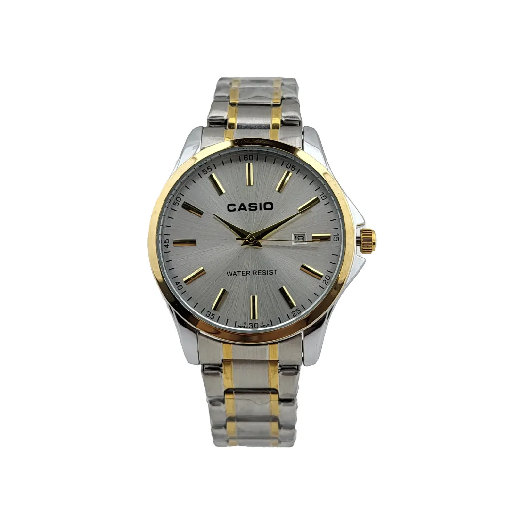 ساعت کاسیو مردانه صفحه نقره ای مدل Casio-2275-G