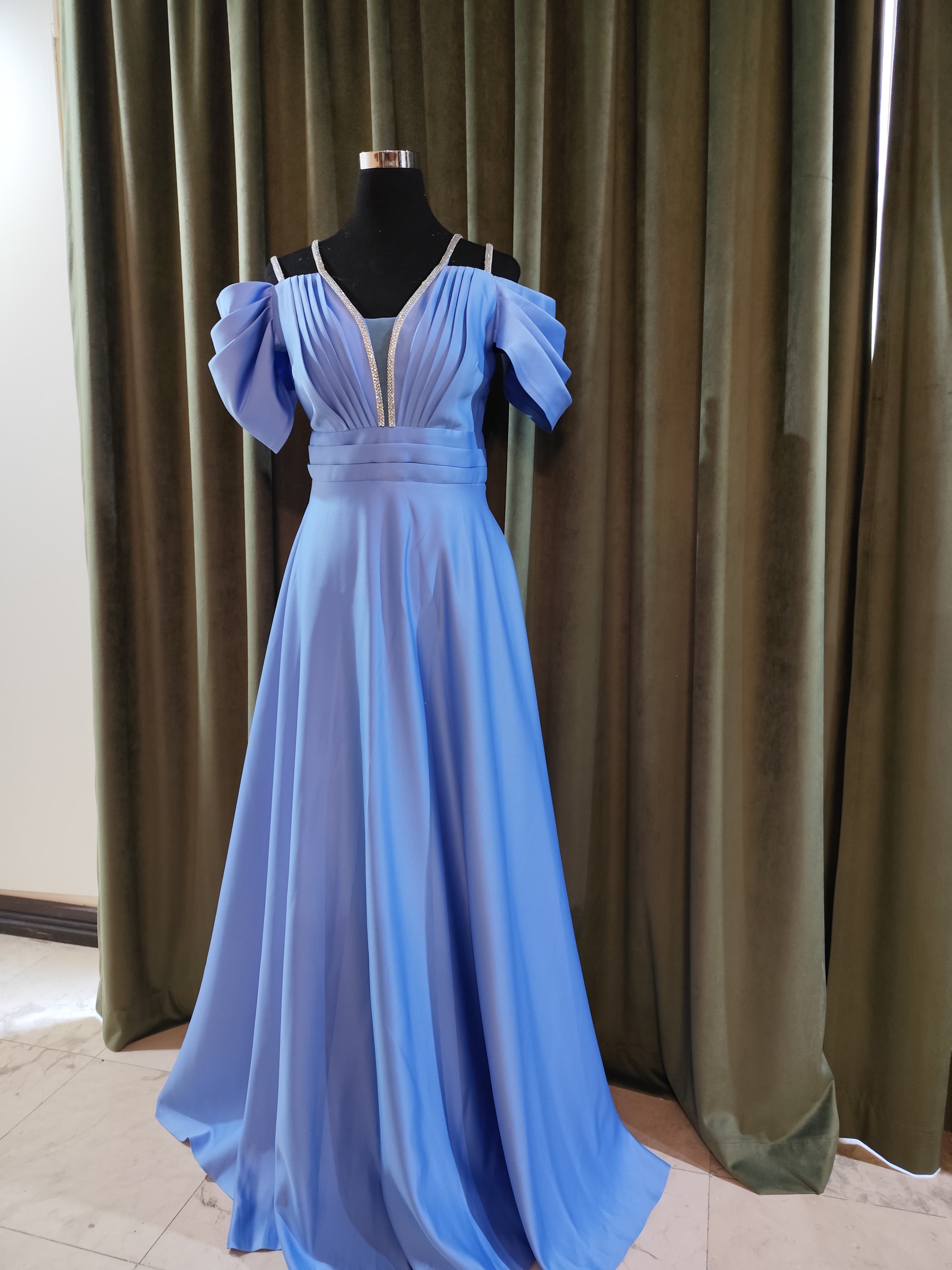 لباس مجلسی آبی آسمونی