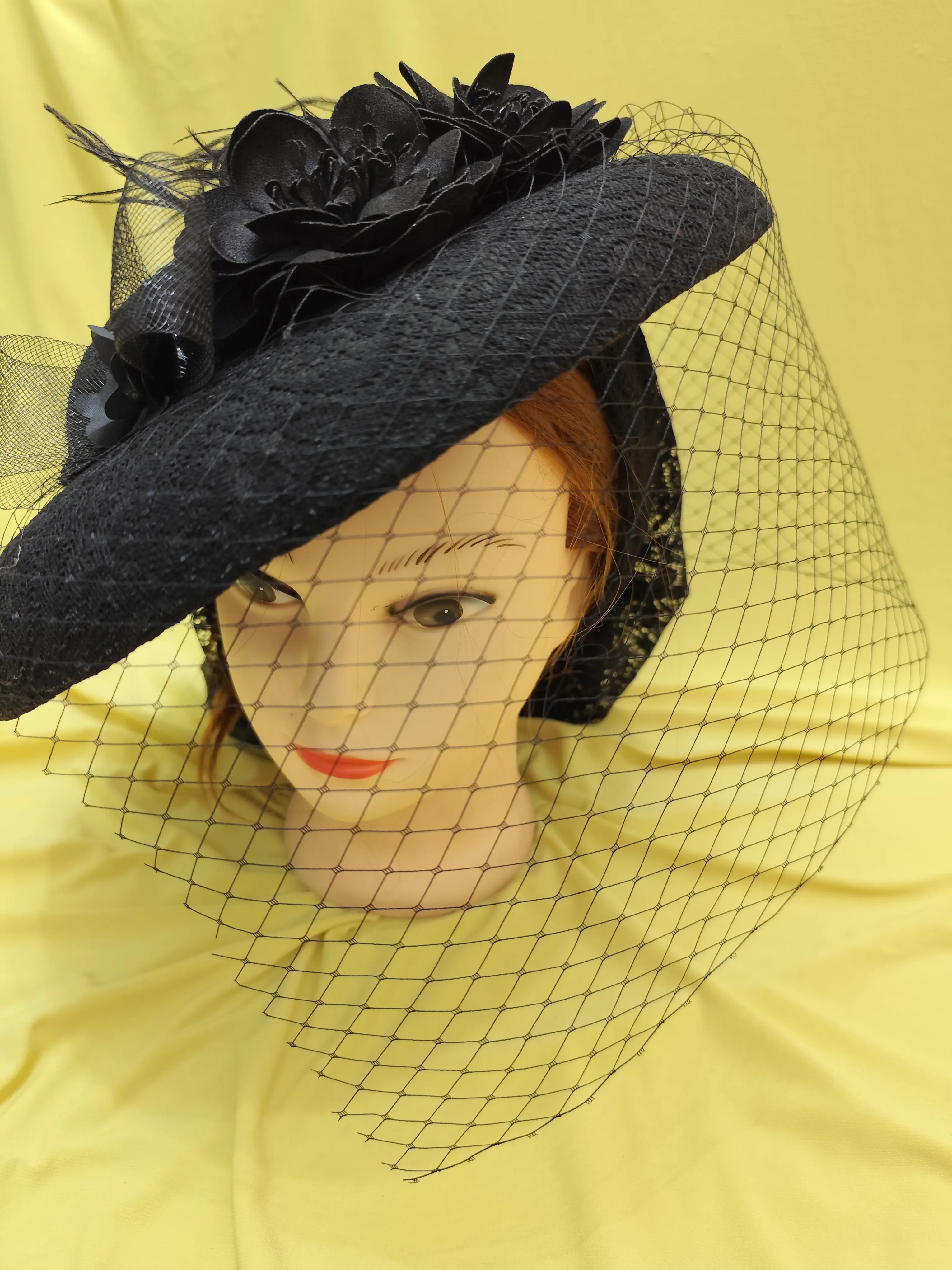 کلاه آیدا سایز بزرگ مشکی