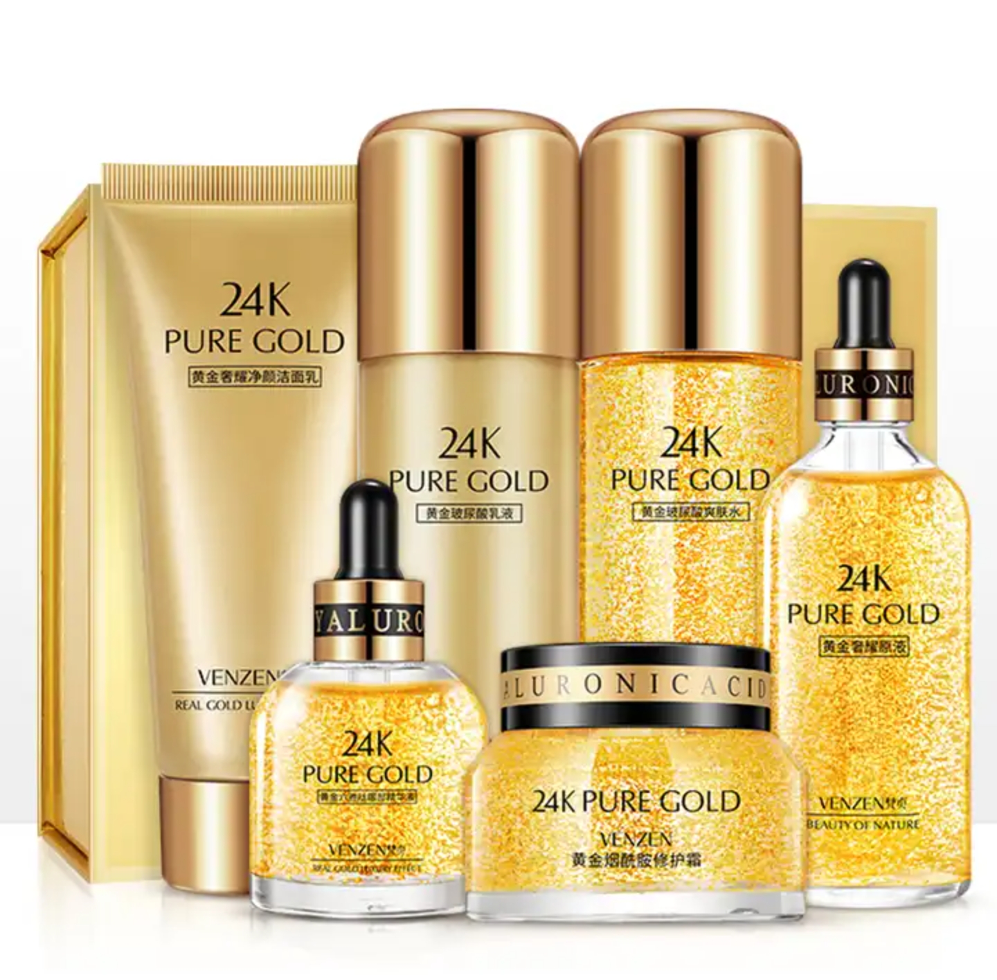 پک لاکچری مراقبت از پوست طلا ۲۴K ونزن