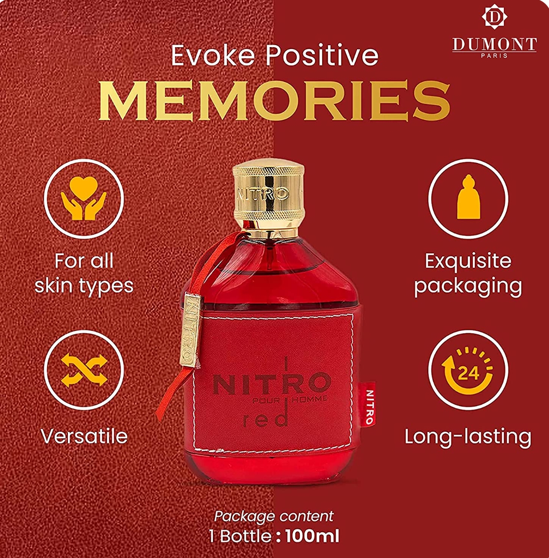 ادکلن اورجینال ادوپرفیوم مردانه دمونت پاریس نیترو مدل Red