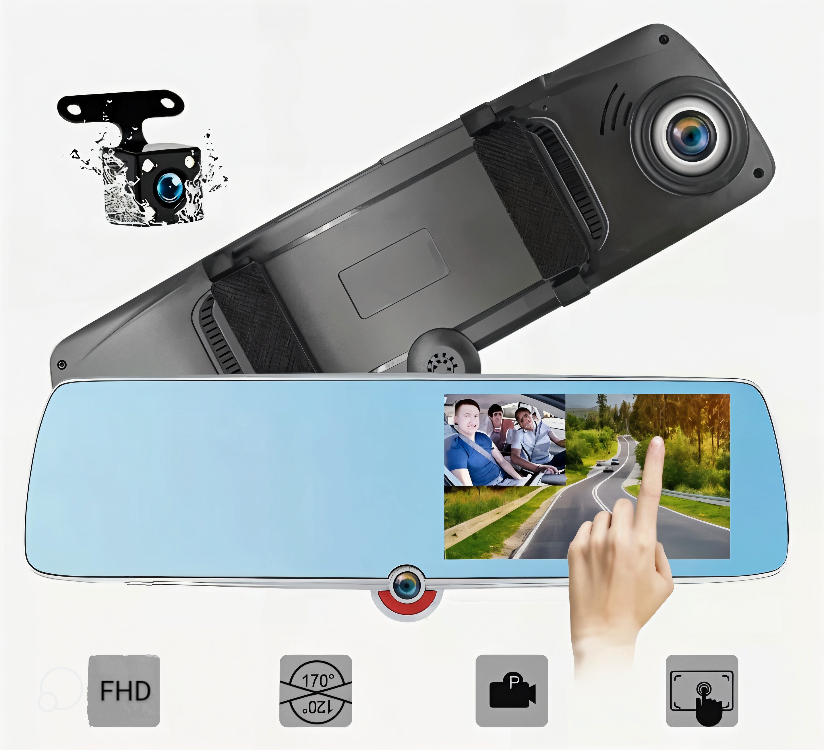 آینه 3 دروبینه ثبت وقایع خودرو CarLux