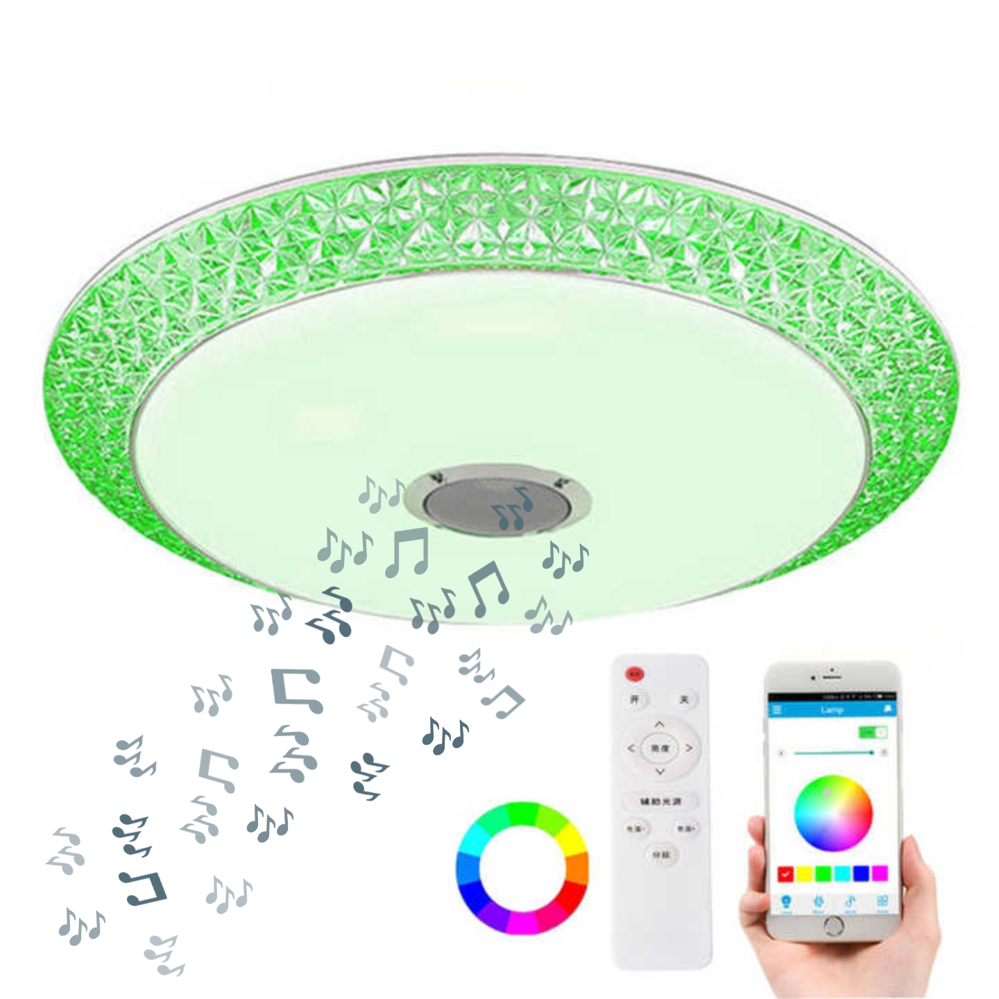 قیمت و فروش چراغ سقفی اسپیکر دار RGB