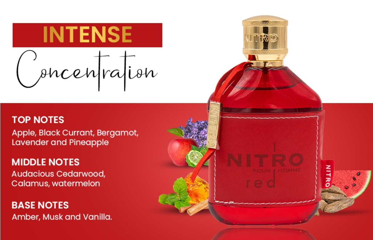 ادکلن اورجینال ادوپرفیوم مردانه دمونت پاریس نیترو مدل Red