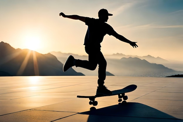 اسکیت برد خیابانی دسته دار Pro Sports