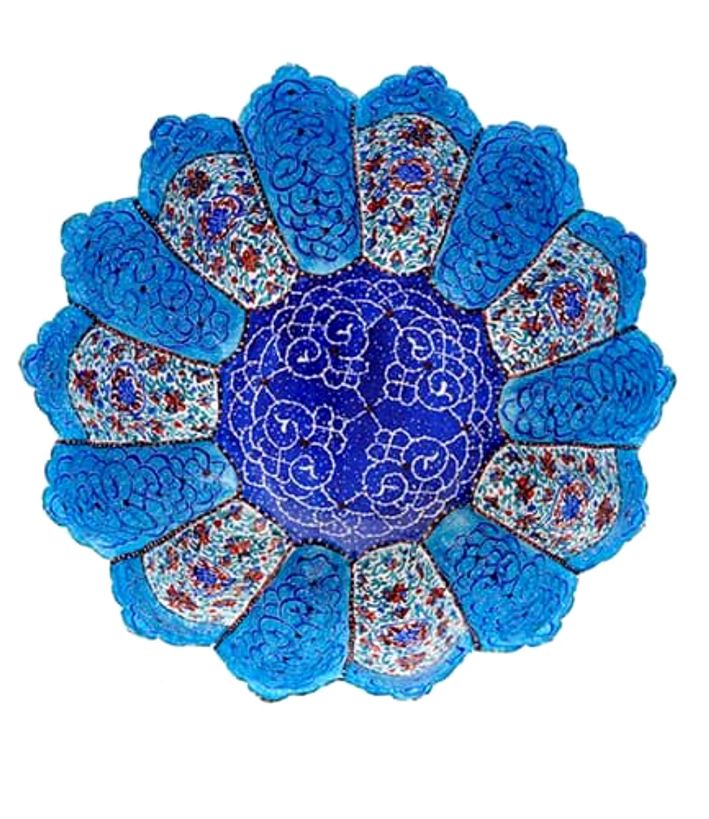 قیمت و فروش جام پایه دار مسی میناکاری