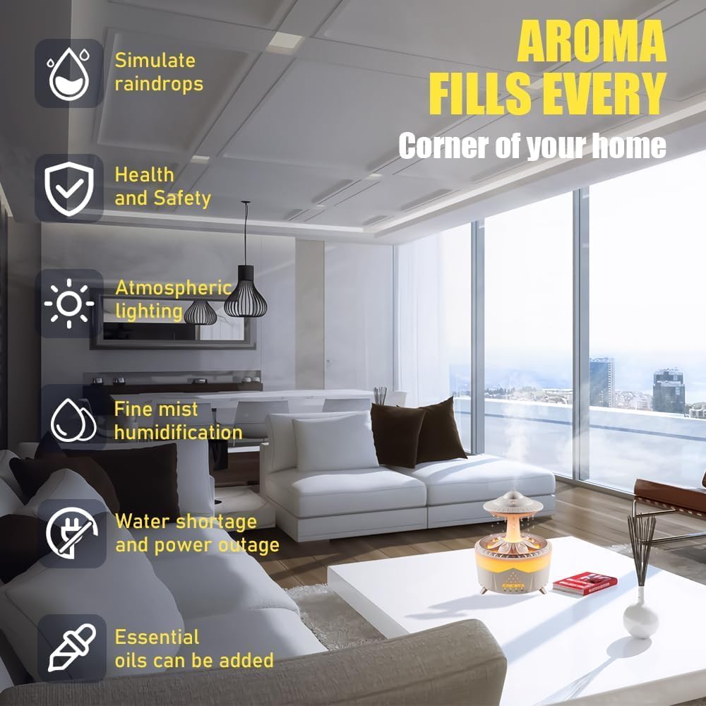 قیمت و فروش رطوبت ساز ابری با افکت صدای آب