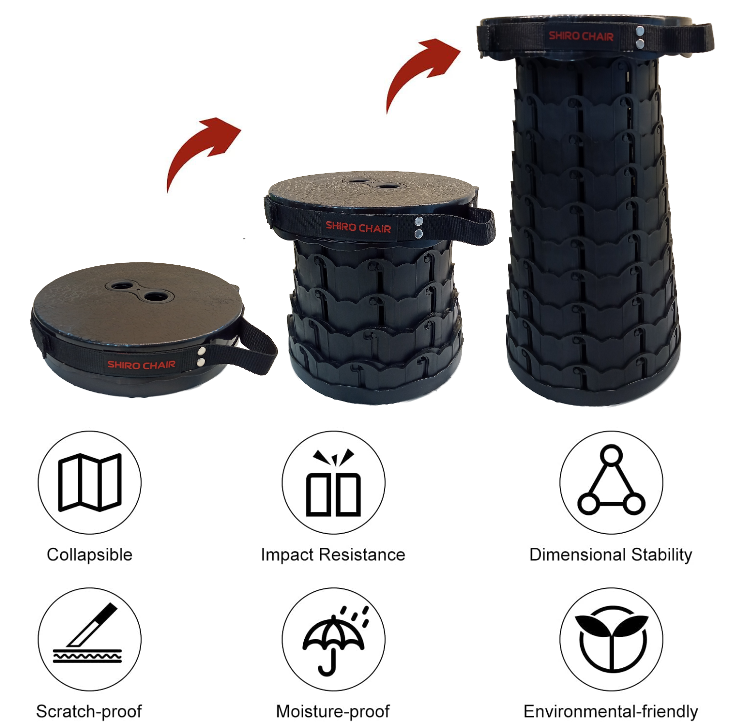 صندلی تلسکوپی کاربردی قابل حمل SHIRO CHAIR